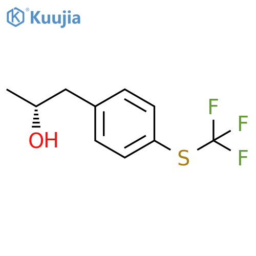 (2R)-1-{4-(trifluoromethyl)sulfanylphenyl}propan-2-ol structure