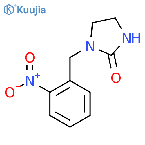 1-(2-nitrophenyl)methylimidazolidin-2-one structure