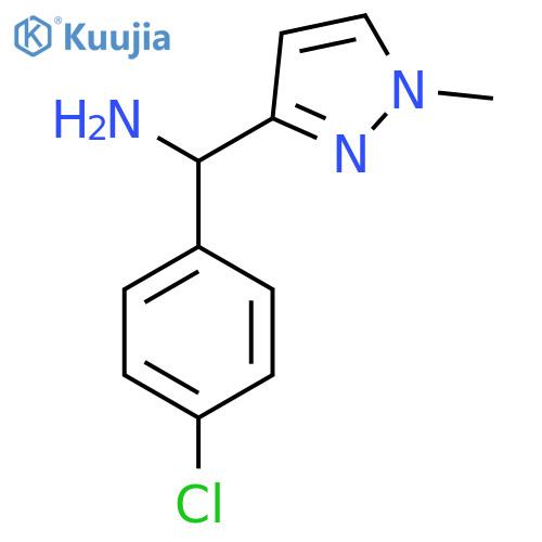 (4-chlorophenyl)(1-methyl-1H-pyrazol-3-yl)methanamine structure