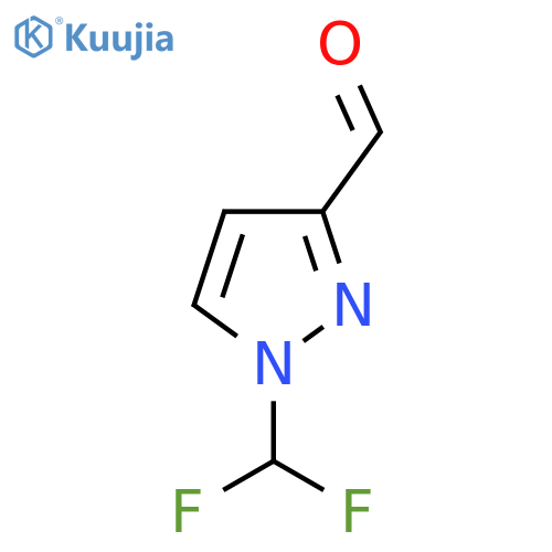 1-(Difluoromethyl)-1H-pyrazole-3-carbaldehyde structure