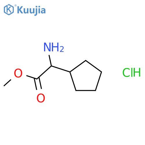 (S)-Methyl 2-amino-2-cyclopentylacetate hydrochloride structure