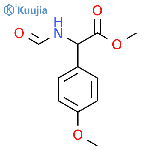 Methyl 2-formamido-2-(4-methoxyphenyl)acetate structure