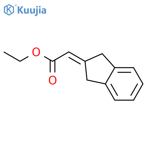 ethyl 2-(2,3-dihydro-1H-inden-2-ylidene)acetate structure