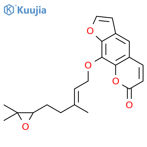 (E)-9-[[5-(3,3-Dimethyloxiranyl)-3-methyl-2-pentenyl]oxy]-7H-furo[3,2-g][1]benzopyran-7-one structure