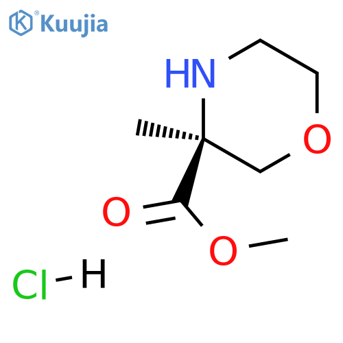 methyl (3S)-3-methylmorpholine-3-carboxylate;hydrochloride structure
