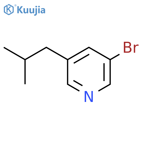 3-Bromo-5-isobutylpyridine structure