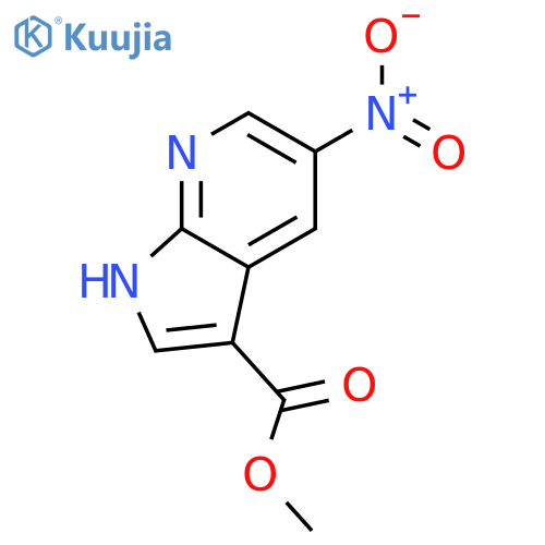 Methyl 5-nitro-1H-pyrrolo[2,3-b]pyridine-3-carboxylate structure