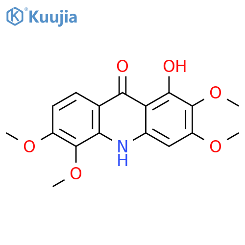 9(10H)-Acridinone,1-hydroxy-2,3,5,6-tetramethoxy- structure
