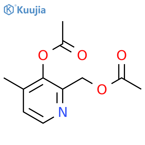 (3-Acetoxy-4-methylpyridin-2-yl)methyl acetate structure