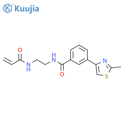 3-(2-Methyl-4-thiazolyl)-N-[2-[(1-oxo-2-propen-1-yl)amino]ethyl]benzamide structure