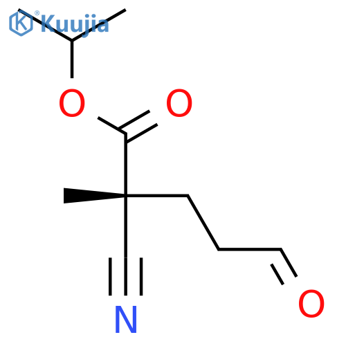 PENTANOIC ACID, 2-CYANO-2-METHYL-5-OXO-, 1-METHYLETHYL ESTER, (R)- structure
