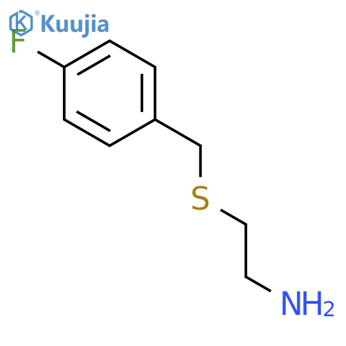 2-[(4-fluorobenzyl)sulfanyl]ethanamine structure