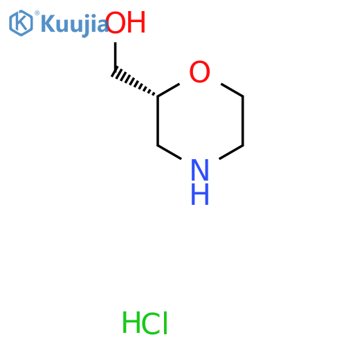 (2R)-morpholin-2-ylmethanol hydrochloride structure