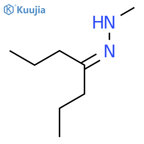 4-Heptanone, methylhydrazone structure
