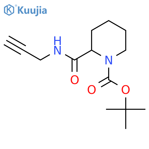 Tert-Butyl 2-[(prop-2-yn-1-ylamino)carbonyl]piperidine-1-carboxylate structure