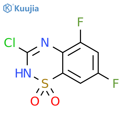 3-Chloro-5,7-difluoro-2H-benzo[1,2,4]thiadiazine 1,1-dioxide structure