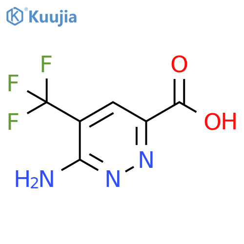 6-Amino-5-trifluoromethyl-pyridazine-3-carboxylic acid structure