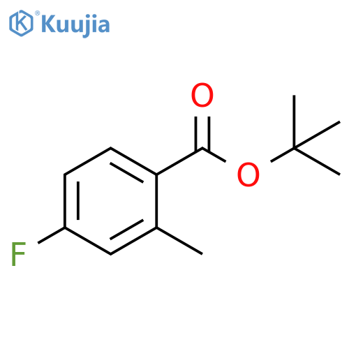 4-Fluoro-2-methyl-benzoic acid tert-butyl ester structure