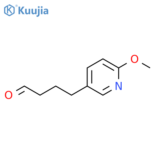 4-(6-methoxypyridin-3-yl)butanal structure