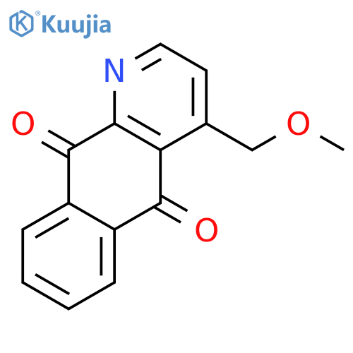 Benzo[g]quinoline-5,10-dione, 4-(methoxymethyl)- structure