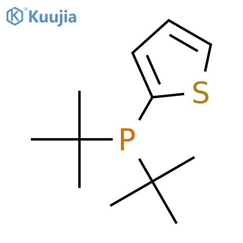 Bis(1,1-dimethylethyl)-2-thienylphosphine structure