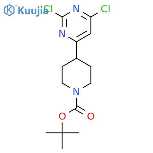 Tert-Butyl 4-(2,6-dichloropyrimidin-4-yl)piperidine-1-carboxylate structure