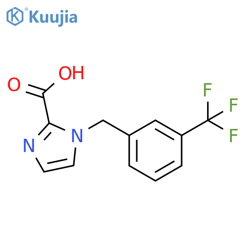 1-[3-(4rifluoromethyl)phenyl]methyl-1H-imidazole-2-carboxylic acid structure