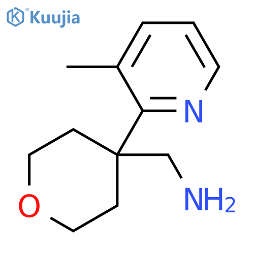 [4-(3-Methylpyridin-2-yl)oxan-4-yl]methanamine structure