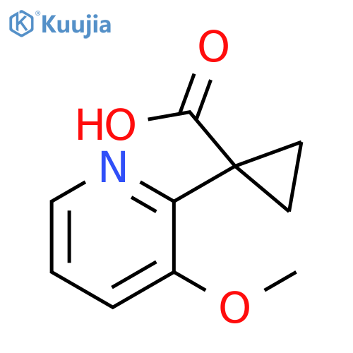 1-(3-Methoxypyridin-2-yl)cyclopropane-1-carboxylic acid structure