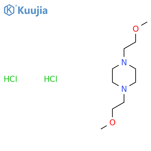 1,4-bis(2-methoxyethyl)piperazine dihydrochloride structure
