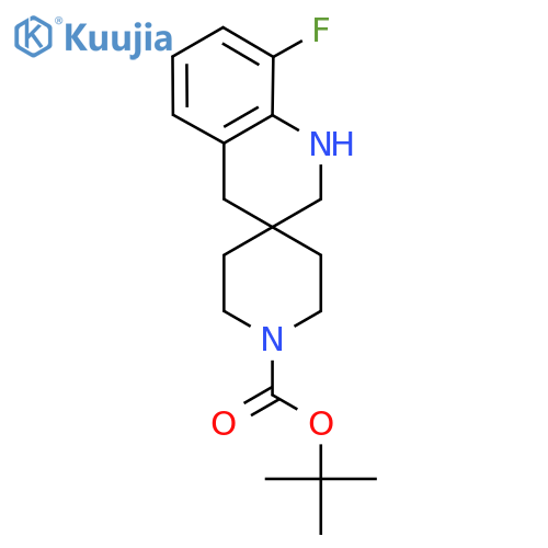 Tert-Butyl 8'-fluoro-2',4'-dihydro-1'H-spiro[piperidine-4,3'-quinoline]-1-carbox structure