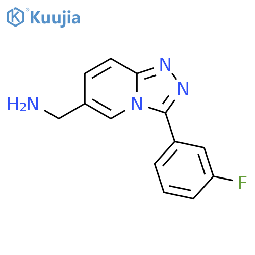 [3-(3-Fluorophenyl)-[1,2,4]triazolo[4,3-a]pyridin-6-yl]methanamine structure
