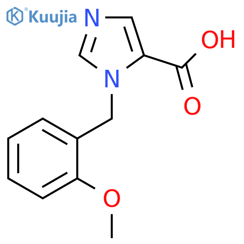 1-(2-Methoxybenzyl)-1H-imidazole-5-carboxylic acid structure