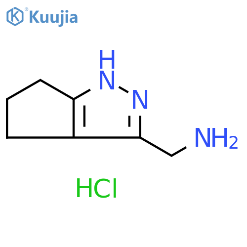 (1,4,5,6-tetrahydrocyclopentacpyrazol-3-ylmethyl)amine dihydrochloride structure