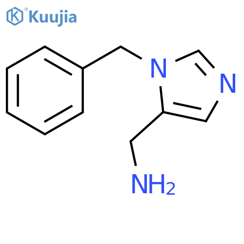 (1-benzyl-1H-imidazol-5-yl)methanamine structure