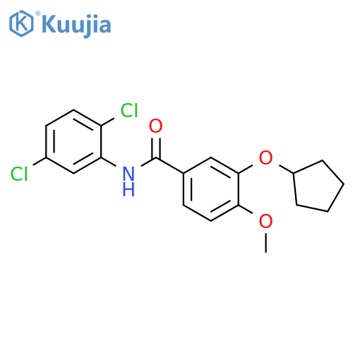 Benzamide, 3-(cyclopentyloxy)-N-(2,5-dichlorophenyl)-4-methoxy- structure