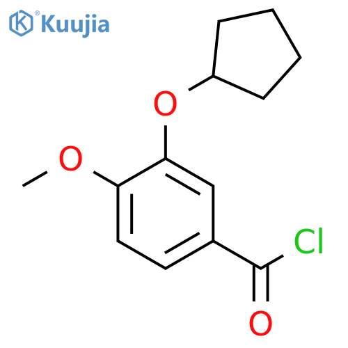 Benzoyl chloride,3-(cyclopentyloxy)-4-methoxy- structure