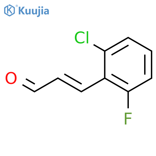 3-(2-chloro-6-fluorophenyl)prop-2-enal structure