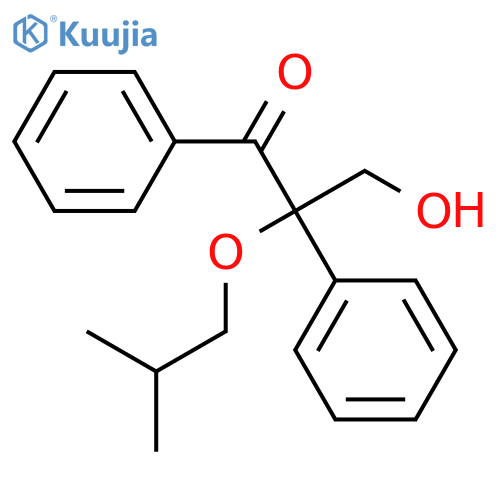 3-Hydroxy-2-(2-methylpropoxy)-1,2-diphenylpropan-1-one structure