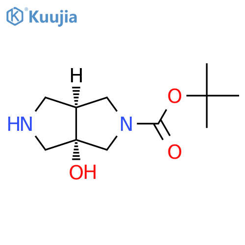 tert-butyl (3aS,6aS)-3a-hydroxy-octahydropyrrolo[3,4-c]pyrrole-2-carboxylate structure