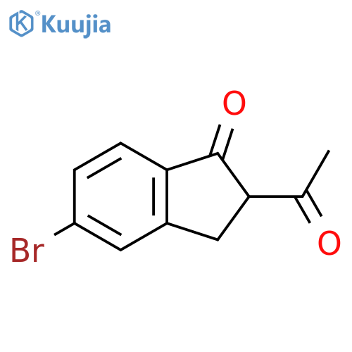 2-acetyl-5-bromo-2,3-dihydro-1H-inden-1-one structure