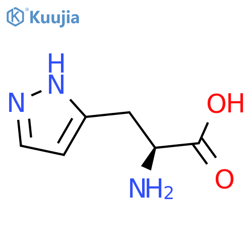 1H-Pyrazole-3-propanoicacid, a-amino-, (aS)- structure