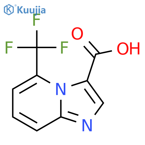 5-(Trifluoromethyl)imidazo[1,2-a]pyridine-3-carboxylic acid structure