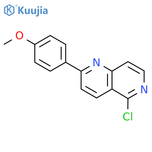 5-Chloro-2-(4-methoxyphenyl)-1,6-naphthyridine structure