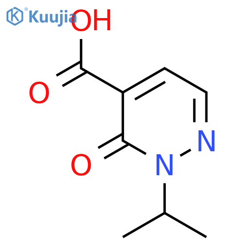3-oxo-2-(propan-2-yl)-2,3-dihydropyridazine-4-carboxylic acid structure