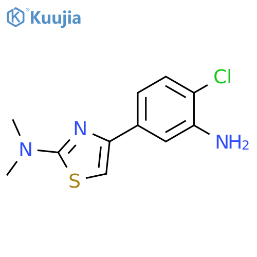 [4-(3-Amino-4-chloro-phenyl)-thiazol-2-yl]-dimethyl-amine structure
