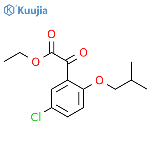 Ethyl 2-iso-butoxy-5-chlorobenzoylformate structure