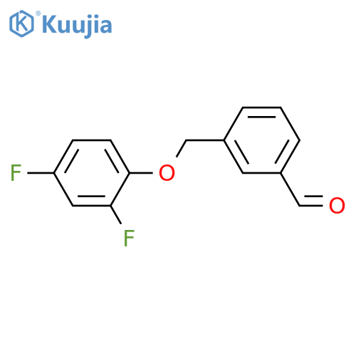 3-[(2,4-difluorophenoxy)methyl]benzaldehyde structure