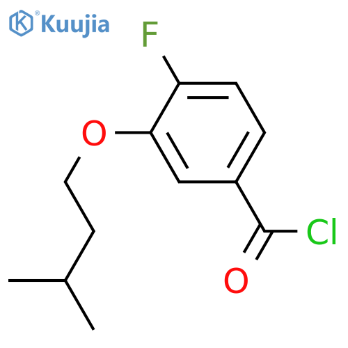4-Fluoro-3-iso-pentoxybenzoyl chloride structure