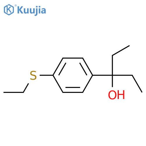 3-(4-ethylsulfanylphenyl)pentan-3-ol structure
